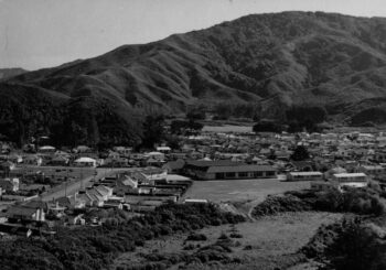 Wainuiomata School, Hine Road, and Homedale - 1958 - WHMS: L3718J