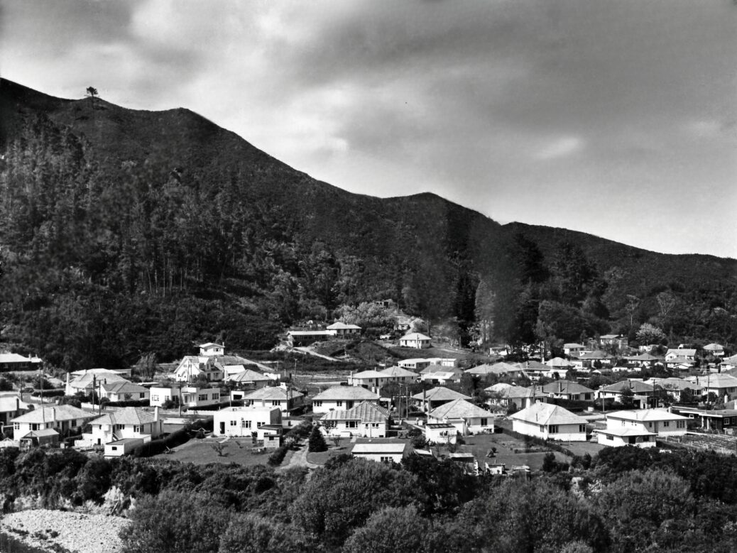Poole Crescent as seen from The Rock - c1950s - WHMS: L3716a