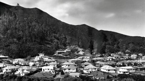 Poole Crescent as seen from The Rock - c1950s - WHMS: L3716a
