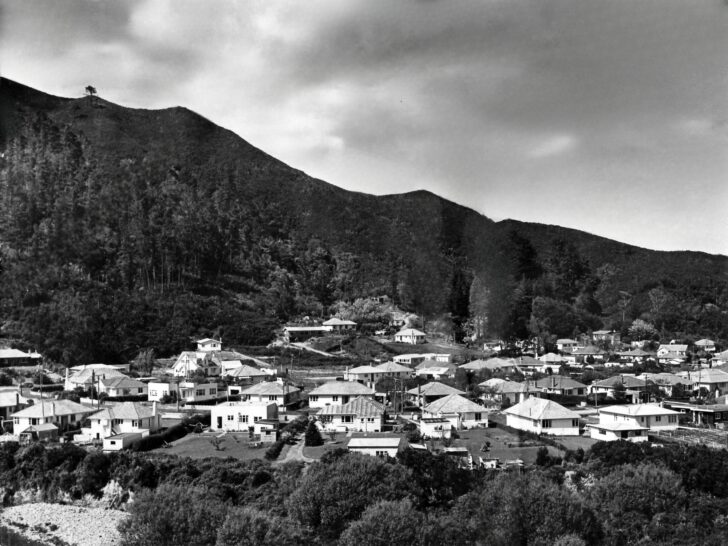 Poole Crescent as seen from The Rock - c1950s - WHMS: L3716a