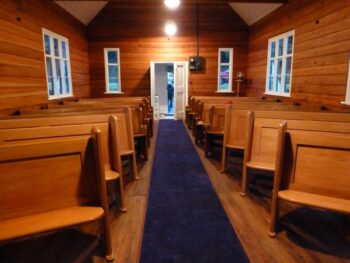 Wainuiomata Pioneer Church Interior - Circa 2012 - Source: https://www.coastroadchurch.nz/