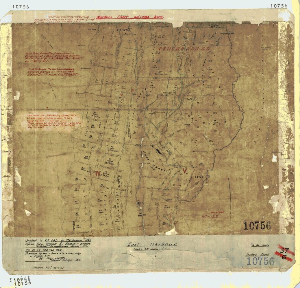 1863 Wainuiomata Map
