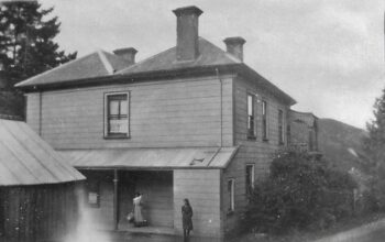 Rear view of House Northbrook in Wainuiomata.