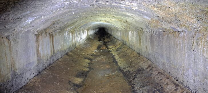 Inside the 1880s Wainuiomata Water Race - Photo taken in 2025 - © wainuiomata.net