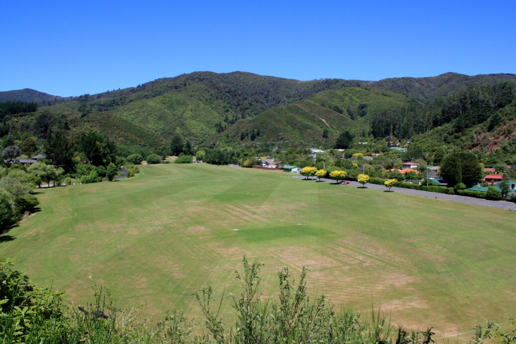 Richard Prouse Park and Hine Road in 2008 - © wainuiomata.net