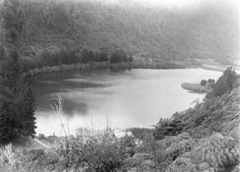 Wainuiomata Reservoir circa 1900 - Public Domain - Gifted by Pauline Schwabe