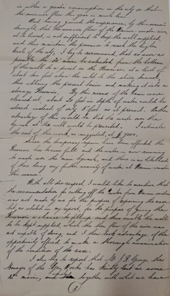 Loughrey City Surveyor Written Letter 3 - Wellington City Council Archives, 00233-1887/243