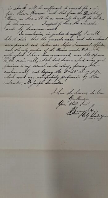 Loughrey City Surveyor Written Letter 4 - Wellington City Council Archives, 00233-1887/243