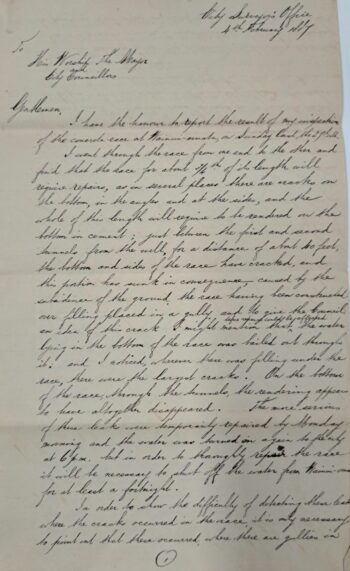 Loughrey City Surveyor Written Letter 1 - Wellington City Council Archives, 00233-1887/243