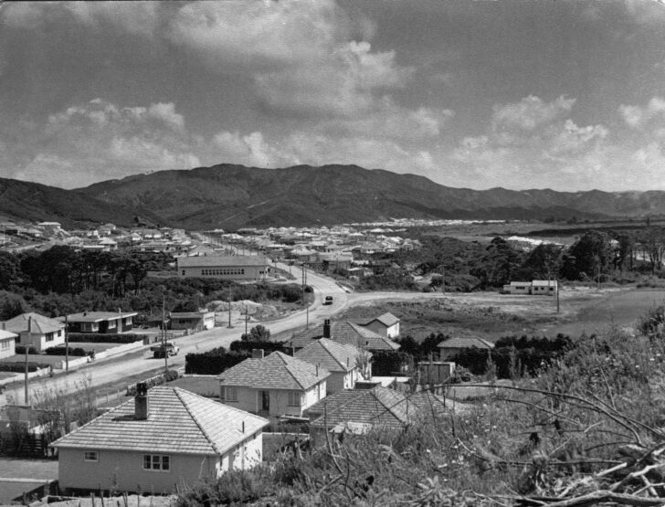 Main Road Wainuiomata - Source: Wainuiomata Historical Museum (Harry Short collection)
