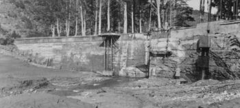 Lower Dam Drained for Maintenance in 1939