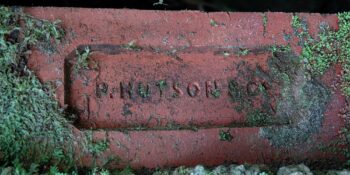 P. Hutson & Co. brick belonging to Venturi Meter House on Reservoir Road - Photographer: Lance Stewart