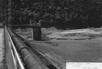 Morton Dam after decommissioning on the 24 Nov 1988 - WHMS: L3041