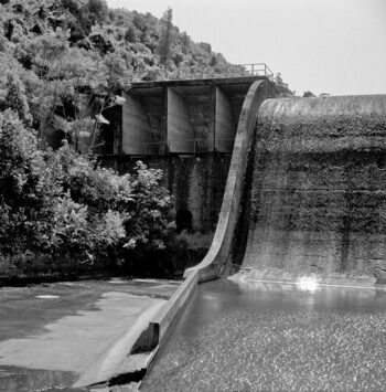 Morton Dam Spillway - 13 December 1963 - Wellington City Council Archives, 00158-1455-z (sheet 3238b)