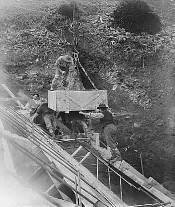 The Flying Fox at Morton Dam c1908