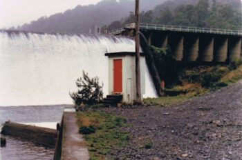 Morton Dam Spillway - Circa 1980 - Photographer: Carl Smith
