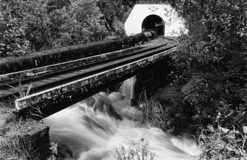 Orongorongo Tunnel & water pipe George Creek entrance - ex Graeme Bowden - WHMS: L3656
