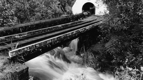 Orongorongo Tunnel & water pipe George Creek entrance - ex Graeme Bowden - WHMS: L3656