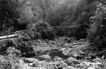 Orongorongo river weir pipeline.