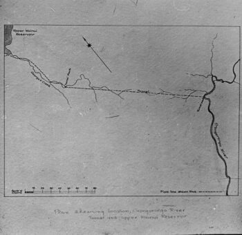 Map of the Upper Wainui Reservoir c1924 - WCC: 00125-21