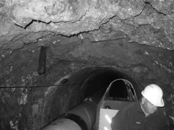 Orongorongo concrete tunnel section with 1050mm pipe Orongorongo concrete tunnel section with 1050mm pipe