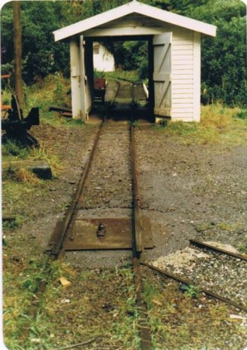 Orongorongo tramway and turntable Orongorongo tramway and turntable