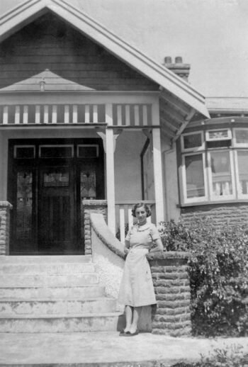 Elise Jane Fulton (nee-Burdan) outside St Albans - c.1920s
