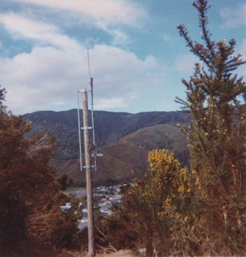 Radio Mast at the Wainuiomata Quarry - 1985 - Photographer: Jeremy Foster