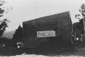 Williams General Store on the move to its new location - c1939 - Wainuiomata Historic Museum Society