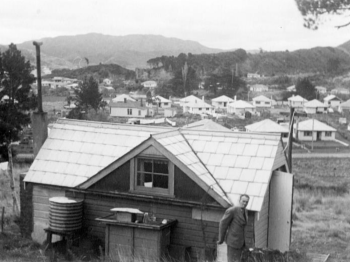 Army Hut at 36 Hine Road in the 1950s - ex Matt Keith - WHMS: B605