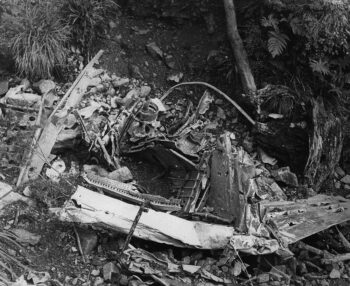 Kittyhawk Fuselage Wreckage in Wainuiomata - 1968