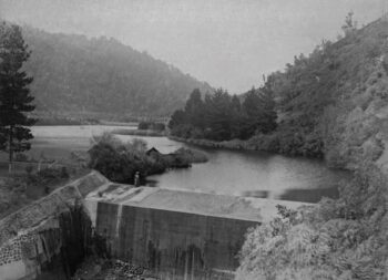 Lower Dam Spillway circa 1900 Public Domain - Gifted by Pauline Schwabe