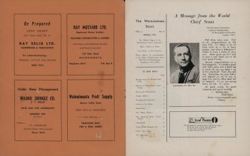 The Wainuiomata Scout - Inside Cover and Page 1
