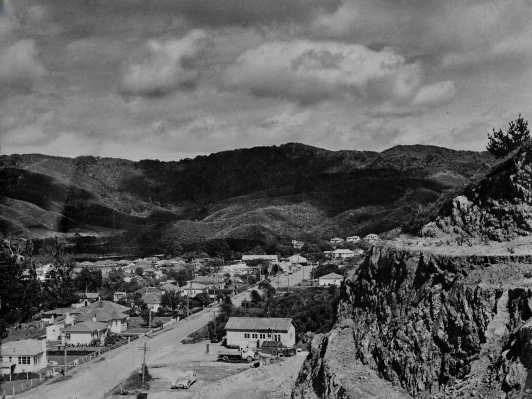 Moores Valley Road as seen from The Rock - c1950s - WHMS: L3716a