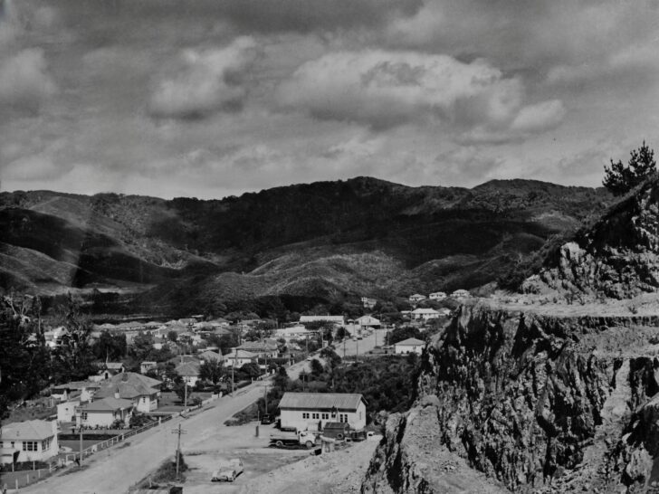 Moores Valley Road as seen from The Rock - c1950s - WHMS: L3716a
