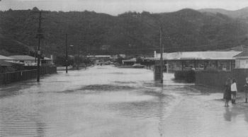 Flooding at Norfolk Street, Wainuiomata - c1968 - WHMS: L3039