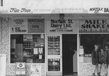 Norfolk St Dairy Ltd - Proprietors Harry & Effie Pomare - c1980s - WHMS: L3693