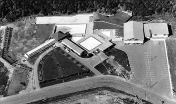 Baths complex & Rugby clubhouse - Evening post photo - c1970 - WHMS: AV227