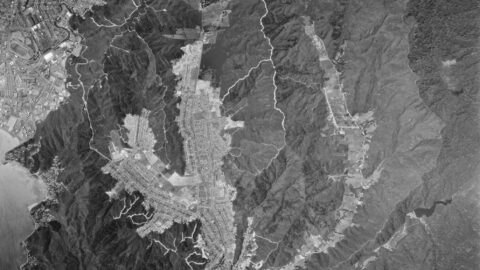 Aerial Image of Homedale & Waterworks in 1974 License: LINZ CC-BY 4.0