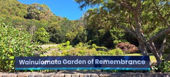 Wainuiomata Garden of Remembrance sign - 2026 - © wainuiomata.net