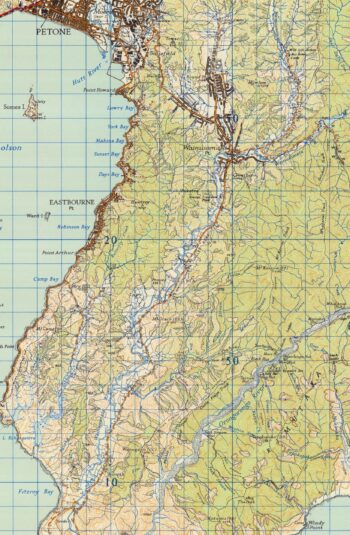 Topographical Map of Wainuiomata dated 01 October 1962