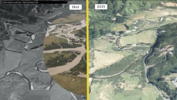 Wainuiomata River - 3D Flythrough 1941 & 2021