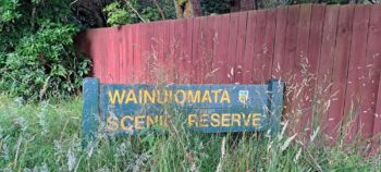 Wainuiomata Scenic Reserve Sign - 2024 - © wainuiomata.net