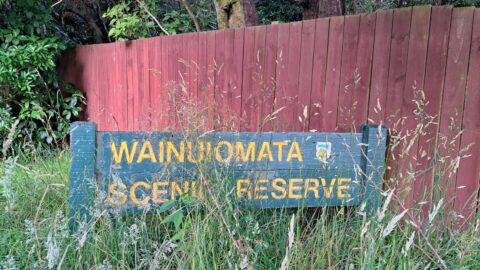 Wainuiomata Scenic Reserve Sign - 2024 - © wainuiomata.net