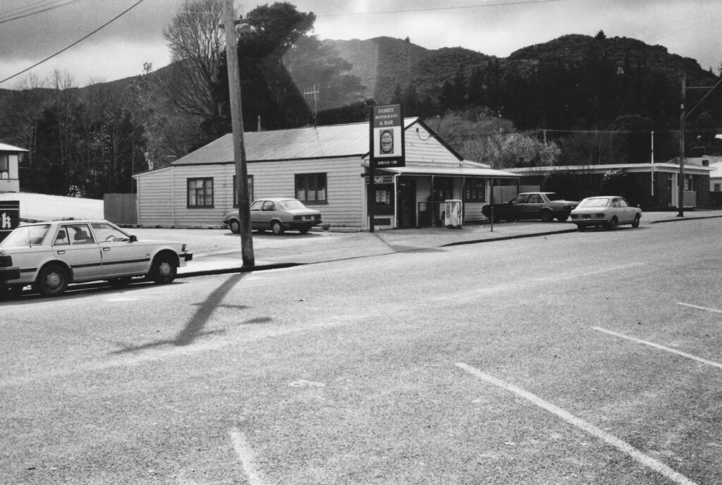 The Village / Moores Valley Road in 1989 - © Wainuiomata Historical Museum Society (Harry Todd)