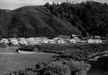 Hine Road Wainuiomata in the 1950s - Source: Wainuiomata Historical Museum Society