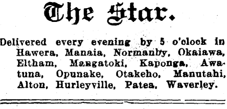Hawera and Normanby Star