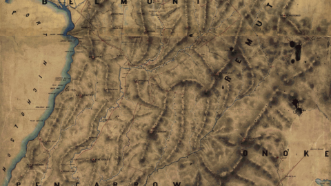 1882 Topographical Map of Wainuiomata highlighting old tracks and infrastructure.