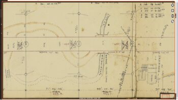 Surveyor map showing the Sinclair Tramway