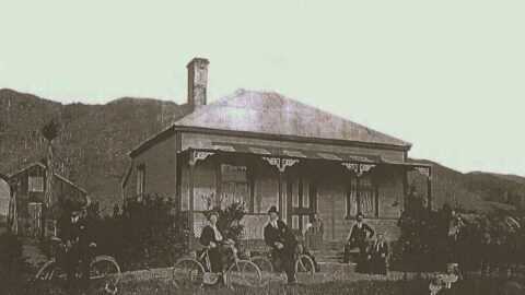 The Jansen Home Fitzherbert Road 1908 - Source: Wainuiomata Historical Museum